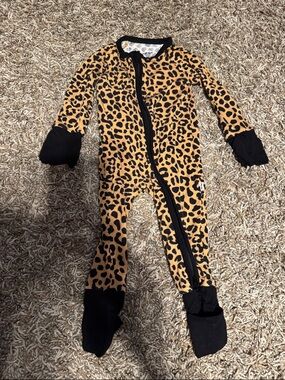 Little Sleepies Leopard Print Zippy 0-3 month
